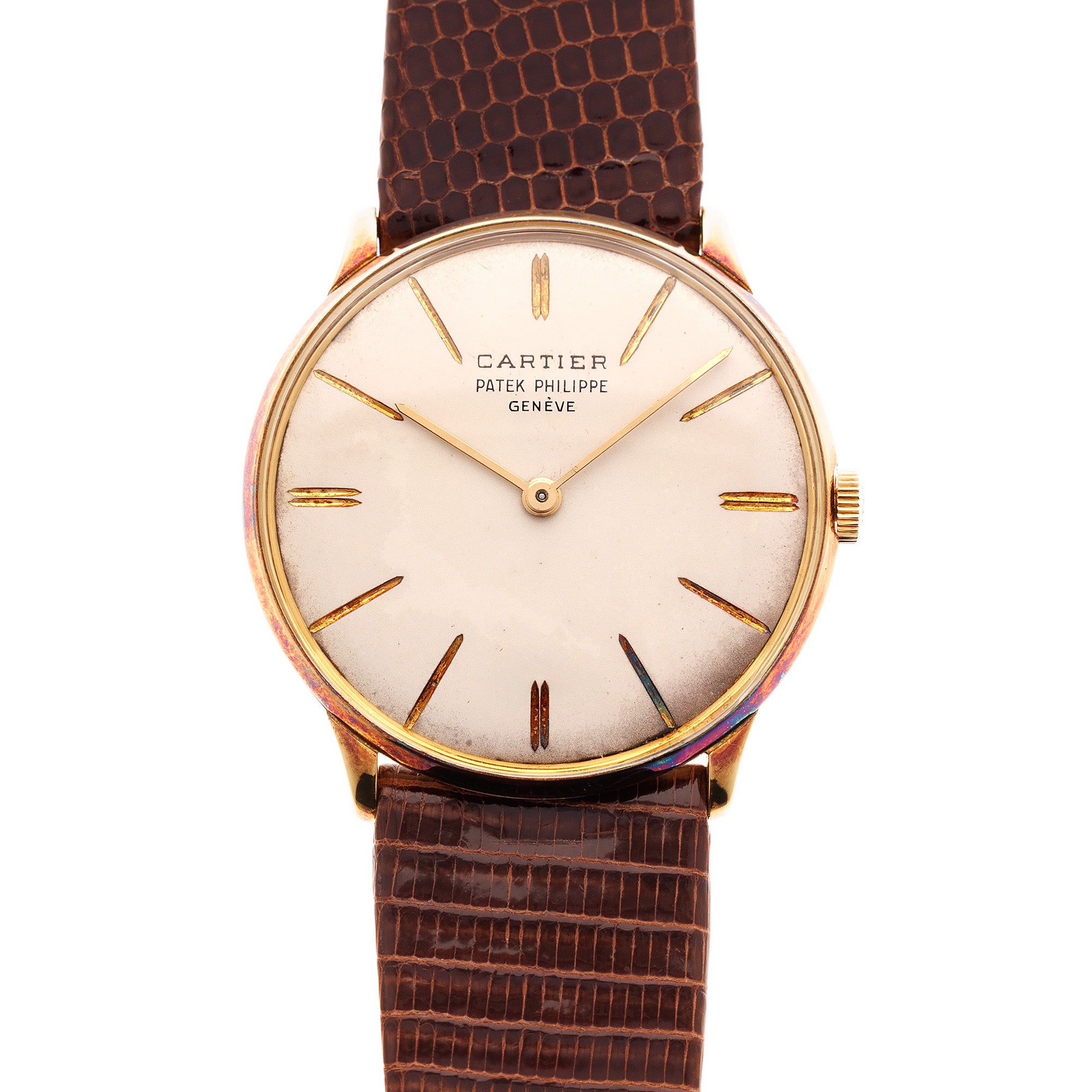 Patek Philippe Yellow Gold Calatrava Watch Ref. 2573, Retailed by Cartier