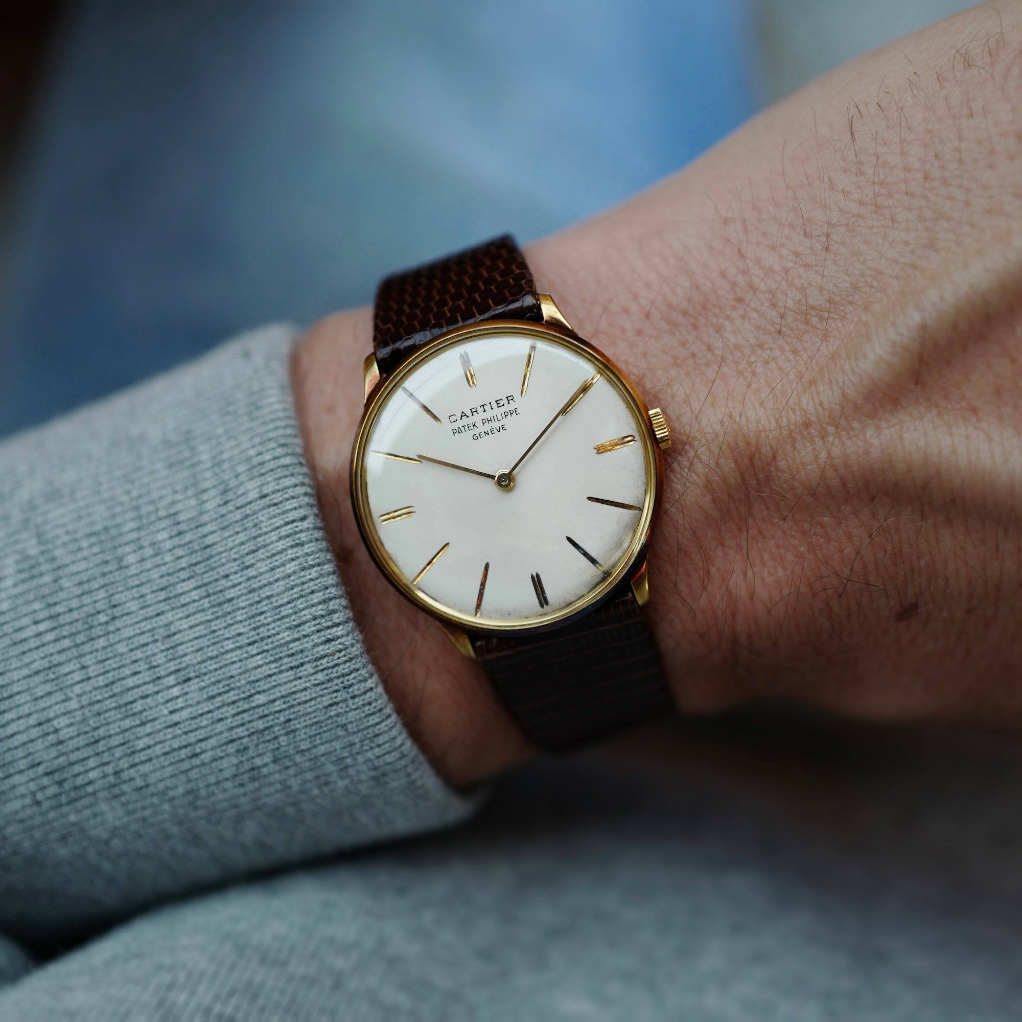 Patek Philippe Yellow Gold Calatrava Watch Ref. 2573, Retailed by Cartier