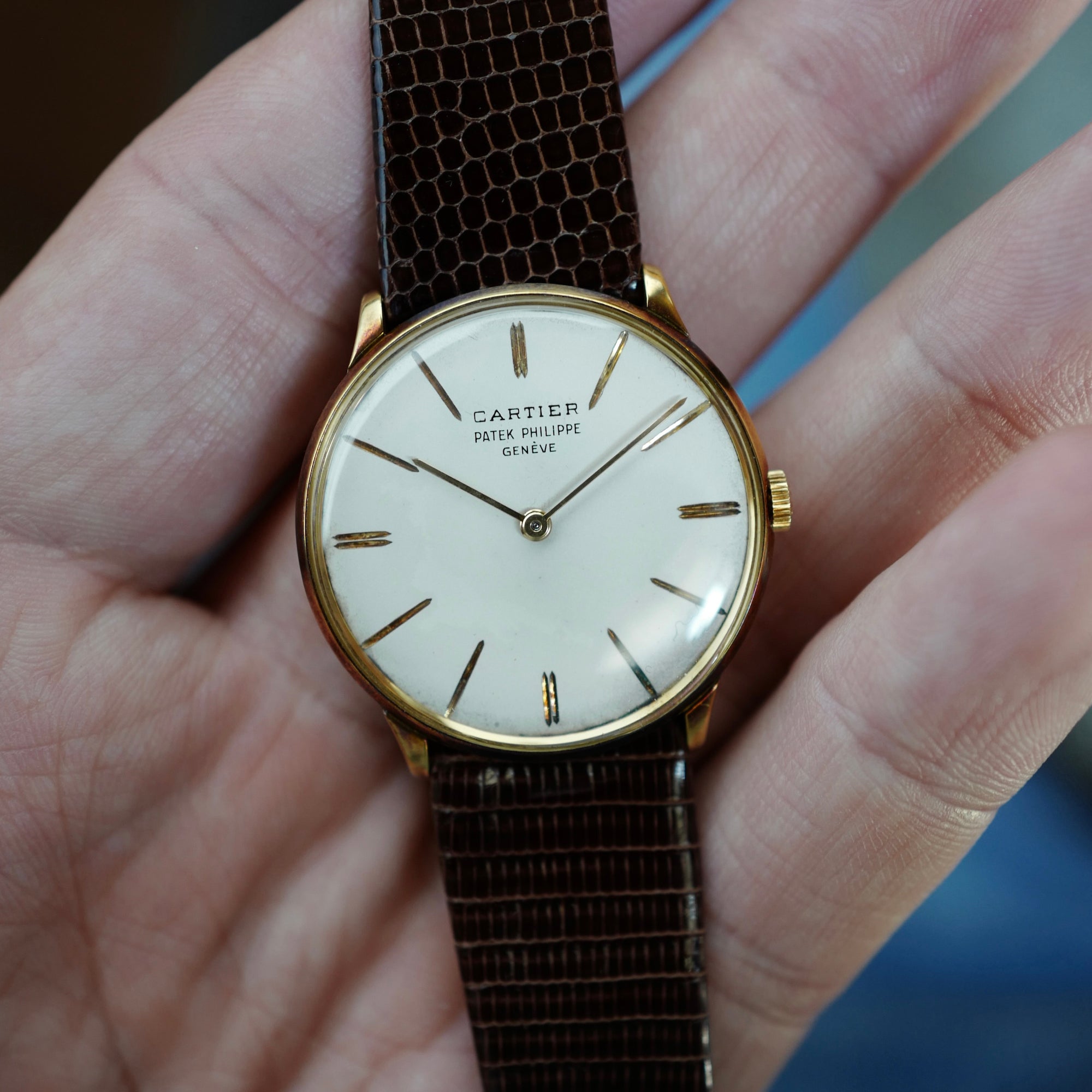 Patek Philippe Yellow Gold Calatrava Watch Ref. 2573, Retailed by Cartier