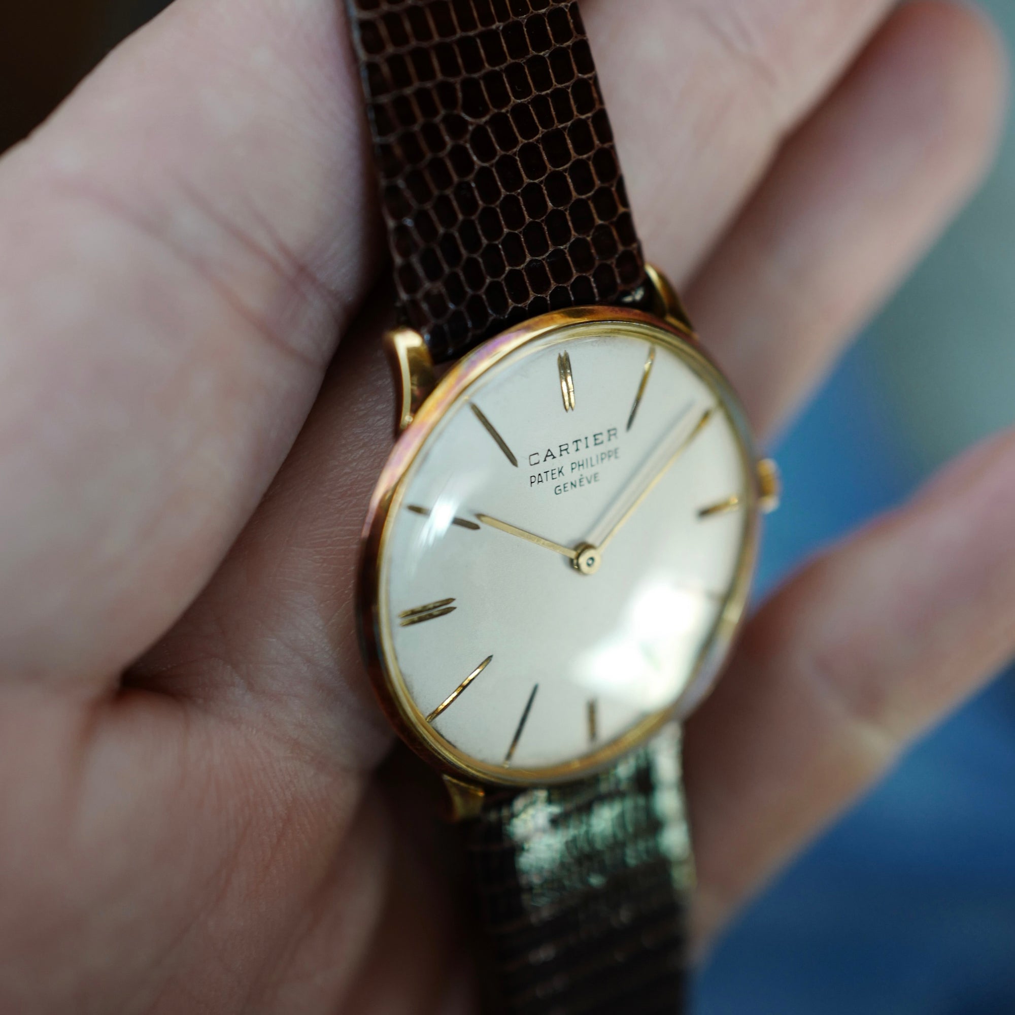 Patek Philippe Yellow Gold Calatrava Watch Ref. 2573, Retailed by Cartier