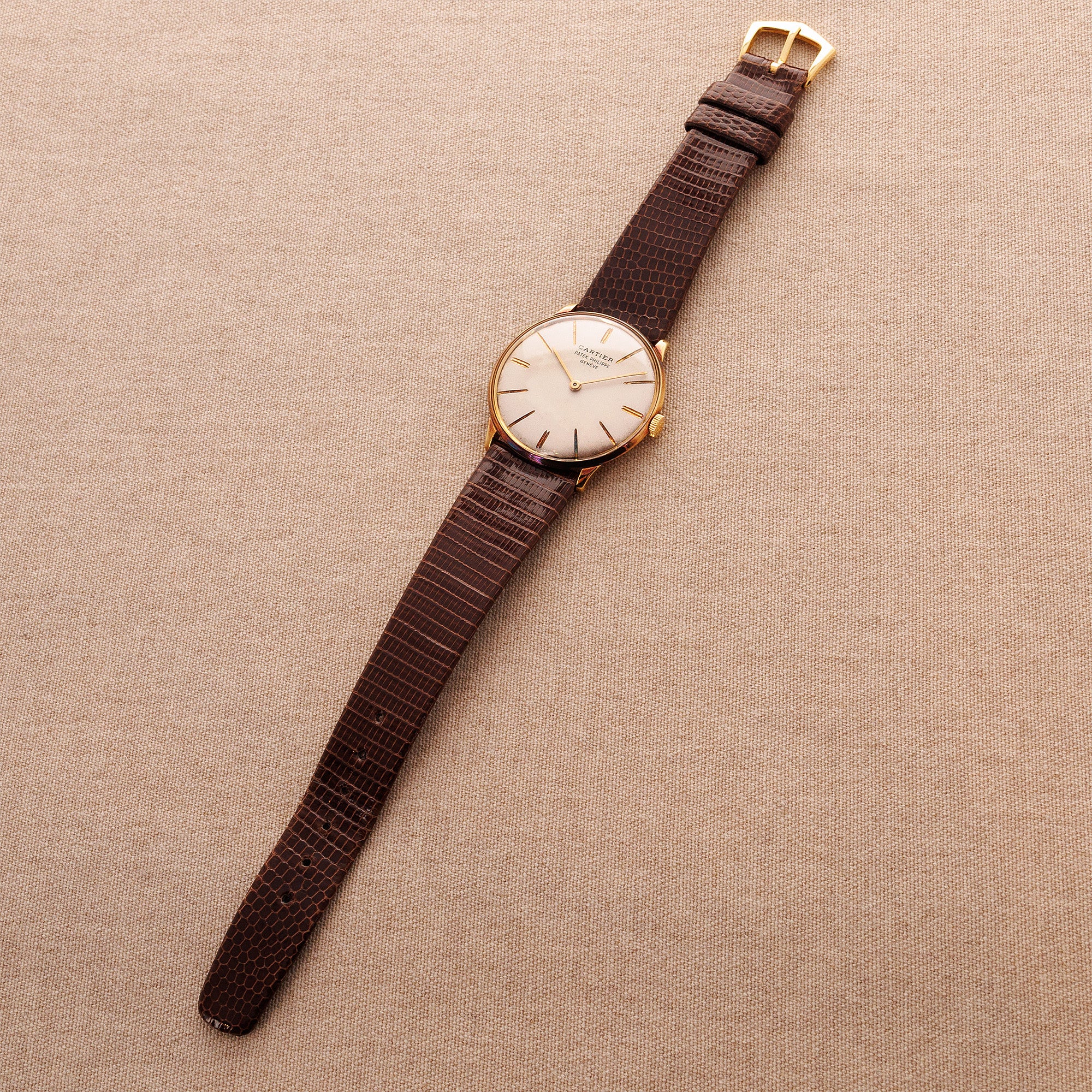 Patek Philippe Yellow Gold Calatrava Watch Ref. 2573, Retailed by Cartier
