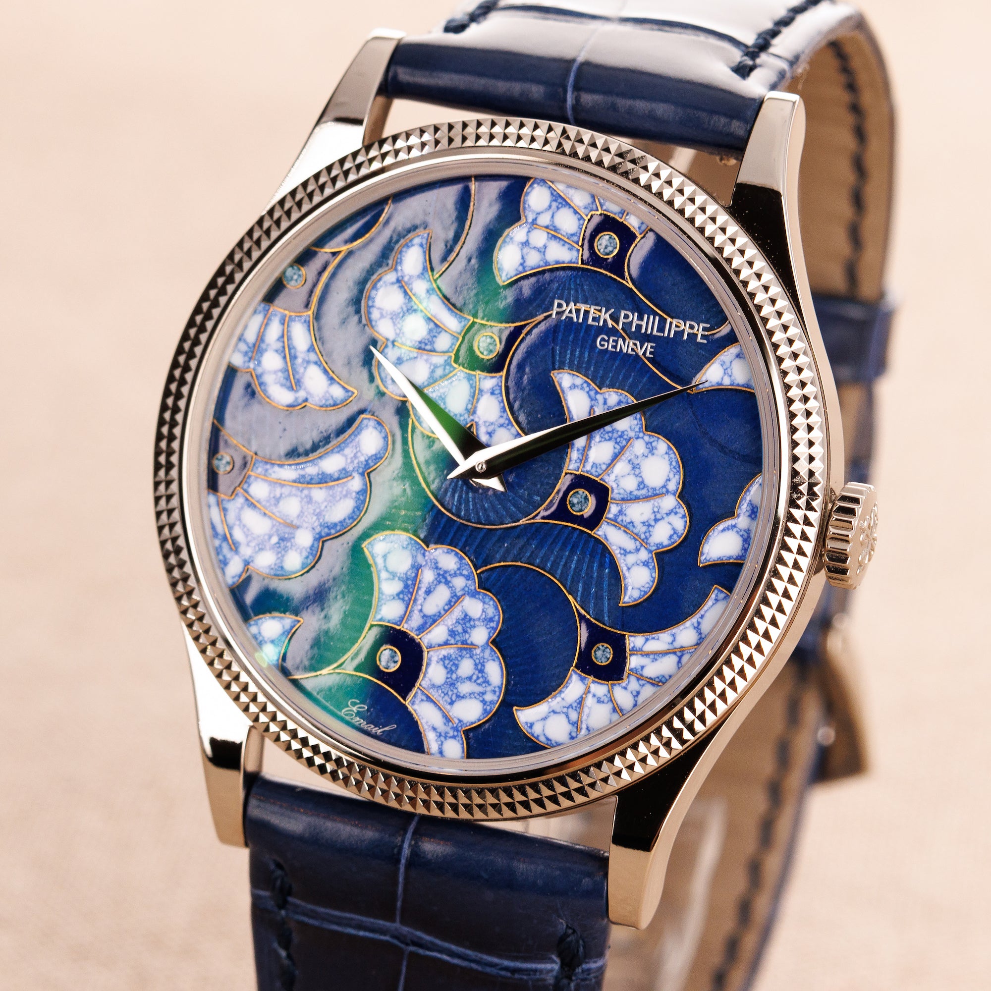 Patek Philippe White Gold Calatrava Handcraft Watch Ref. 5177
