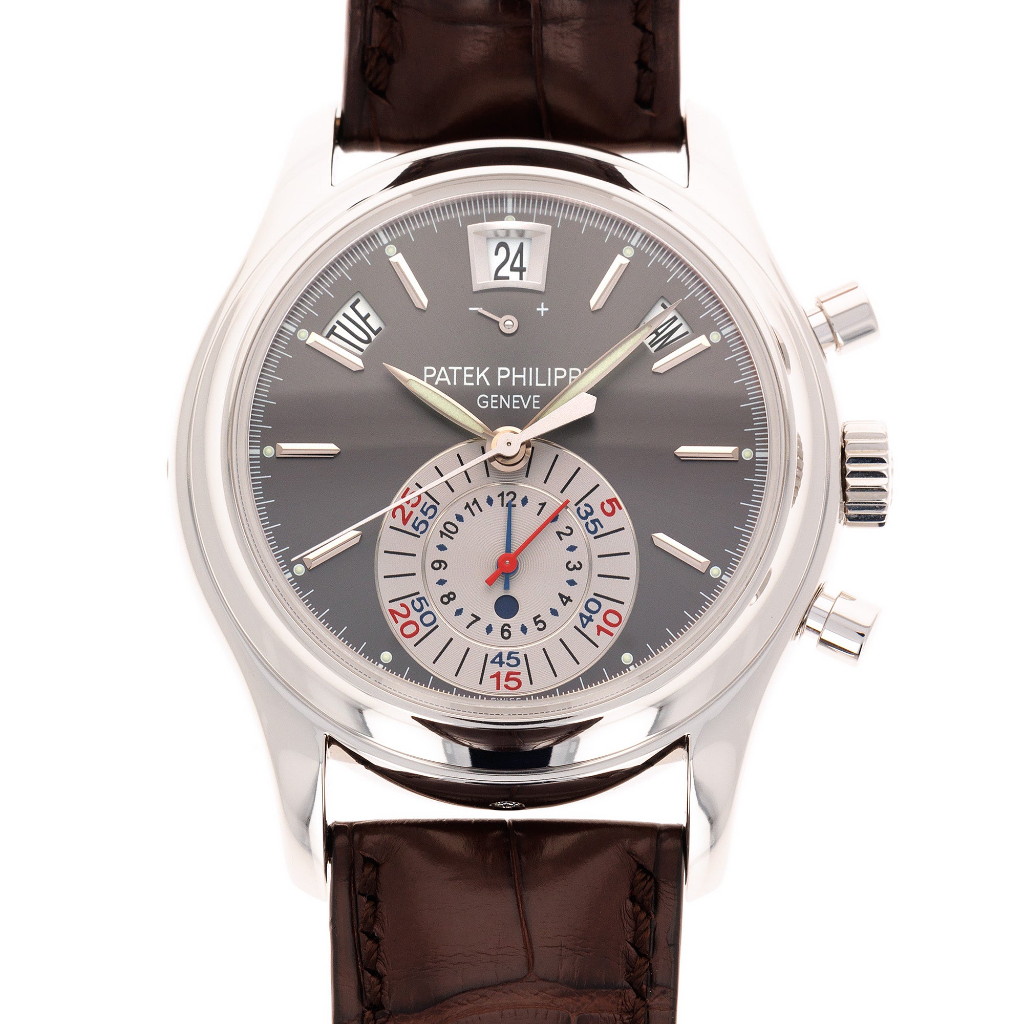 Patek Philippe Platinum Annual Calendar Chronograph Watch Ref. 5960