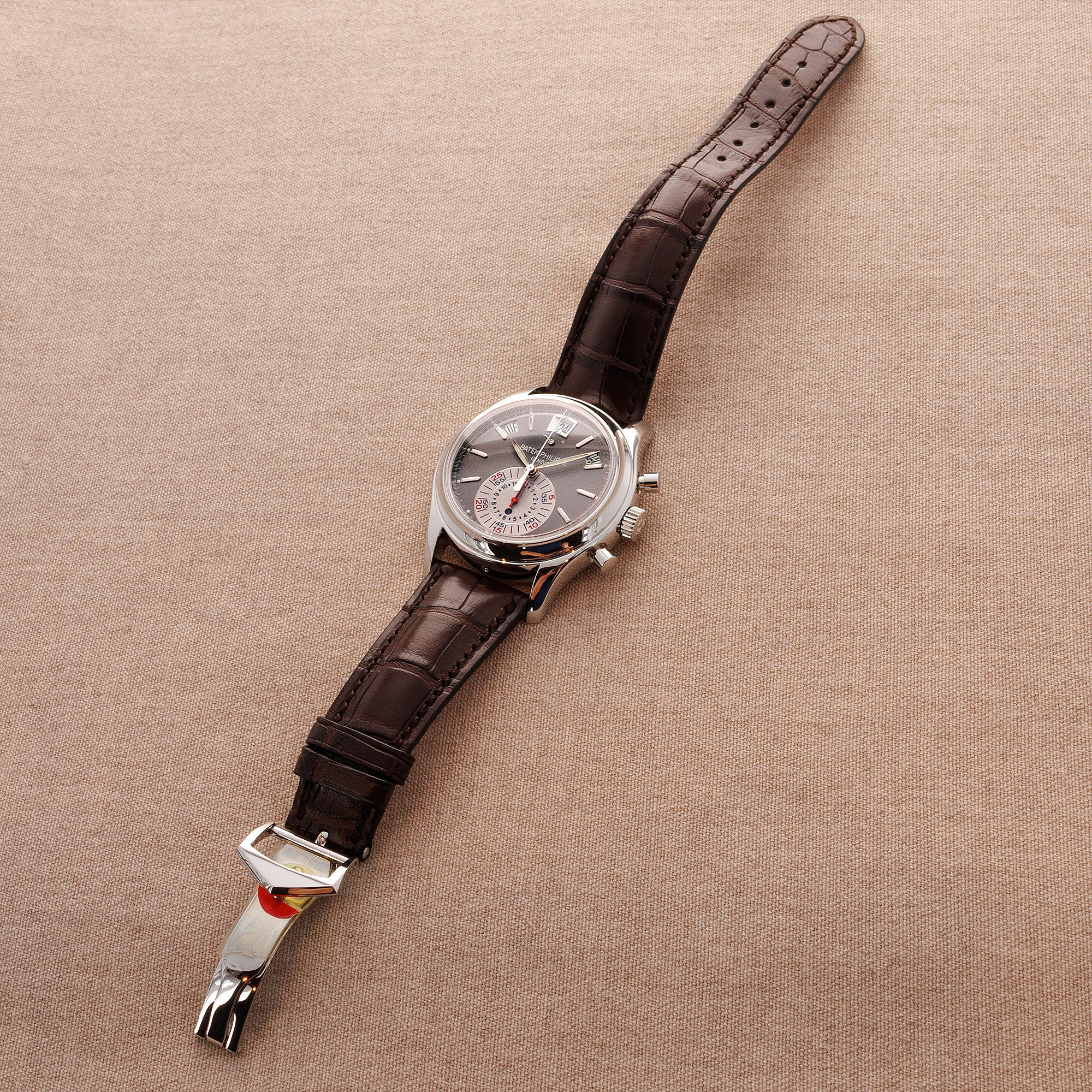 Patek Philippe Platinum Annual Calendar Chronograph Watch Ref. 5960