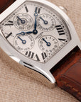 Cartier - Cartier Platinum Tortue Perpetual Calendar Watch Ref. 2646 - The Keystone Watches