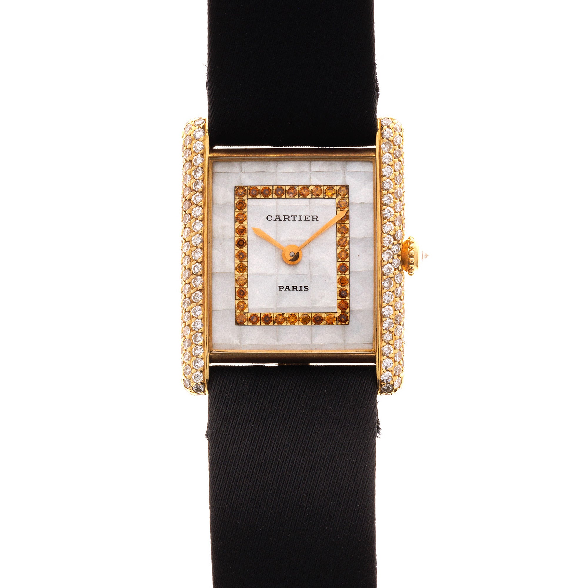 Cartier - Cartier Yellow Gold Tank Diamond Watch Ref. 96036 - The Keystone Watches