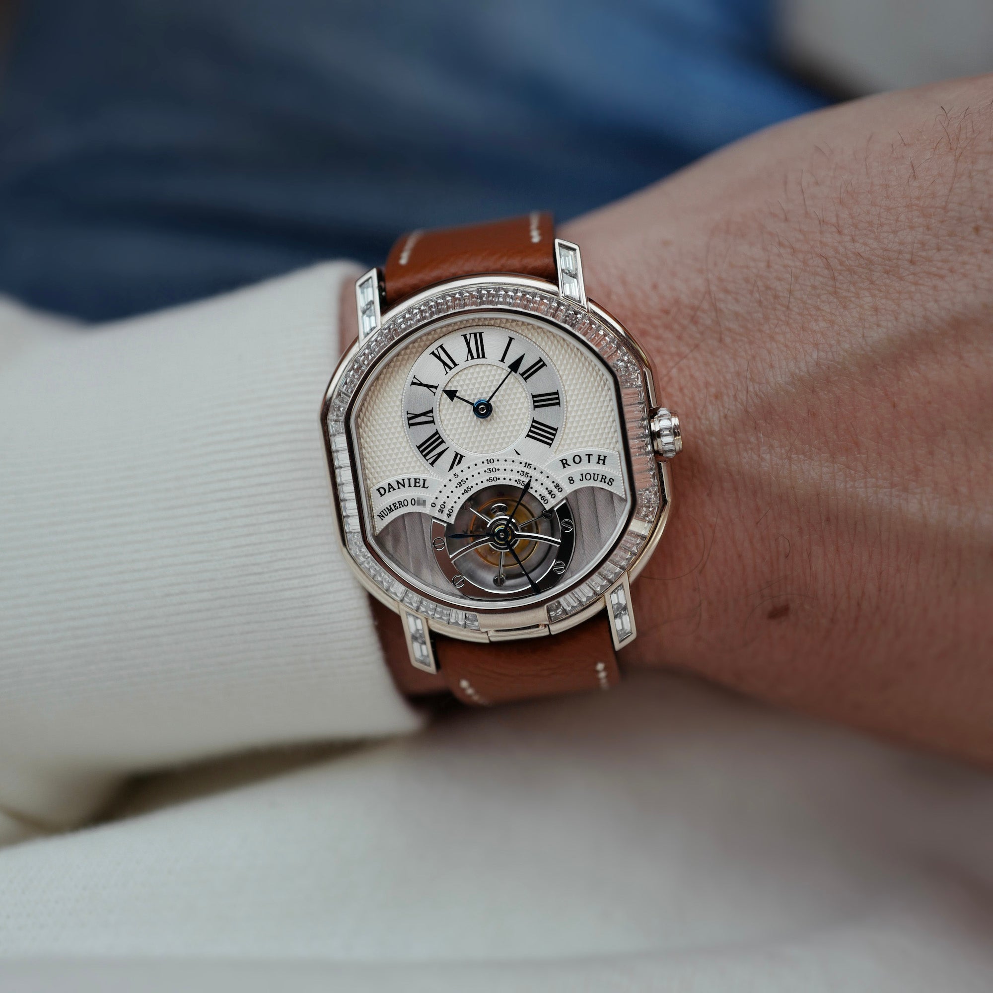 Daniel Roth - Daniel Roth 8-Day Double Face Tourbillon Diamond Watch Ref. 197.x.60 - The Keystone Watches