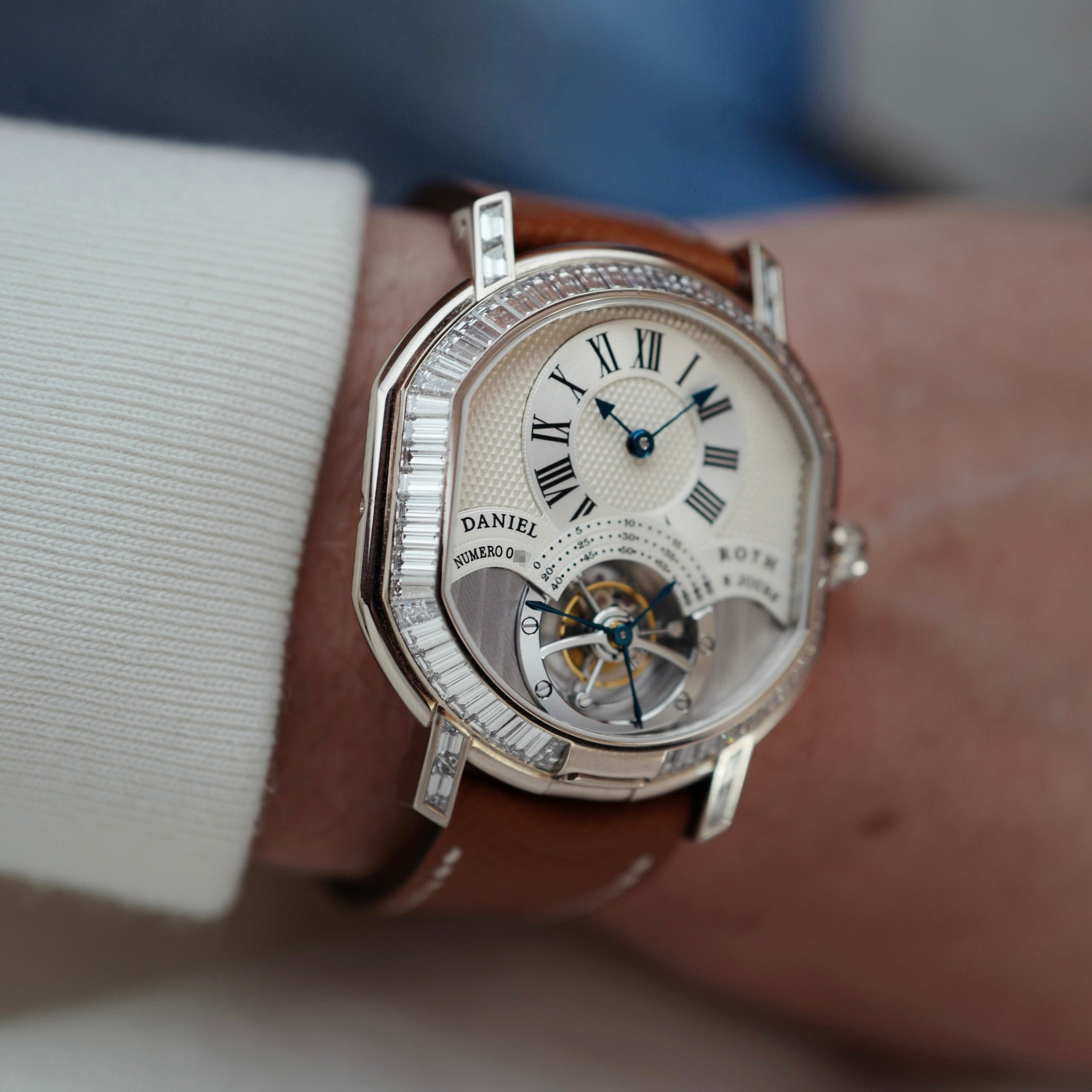 Daniel Roth - Daniel Roth 8-Day Double Face Tourbillon Diamond Watch Ref. 197.x.60 - The Keystone Watches