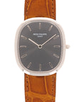 Patek Philippe White Gold Ellipse Automatic Watch Ref. 3738 with Anthracite Dial