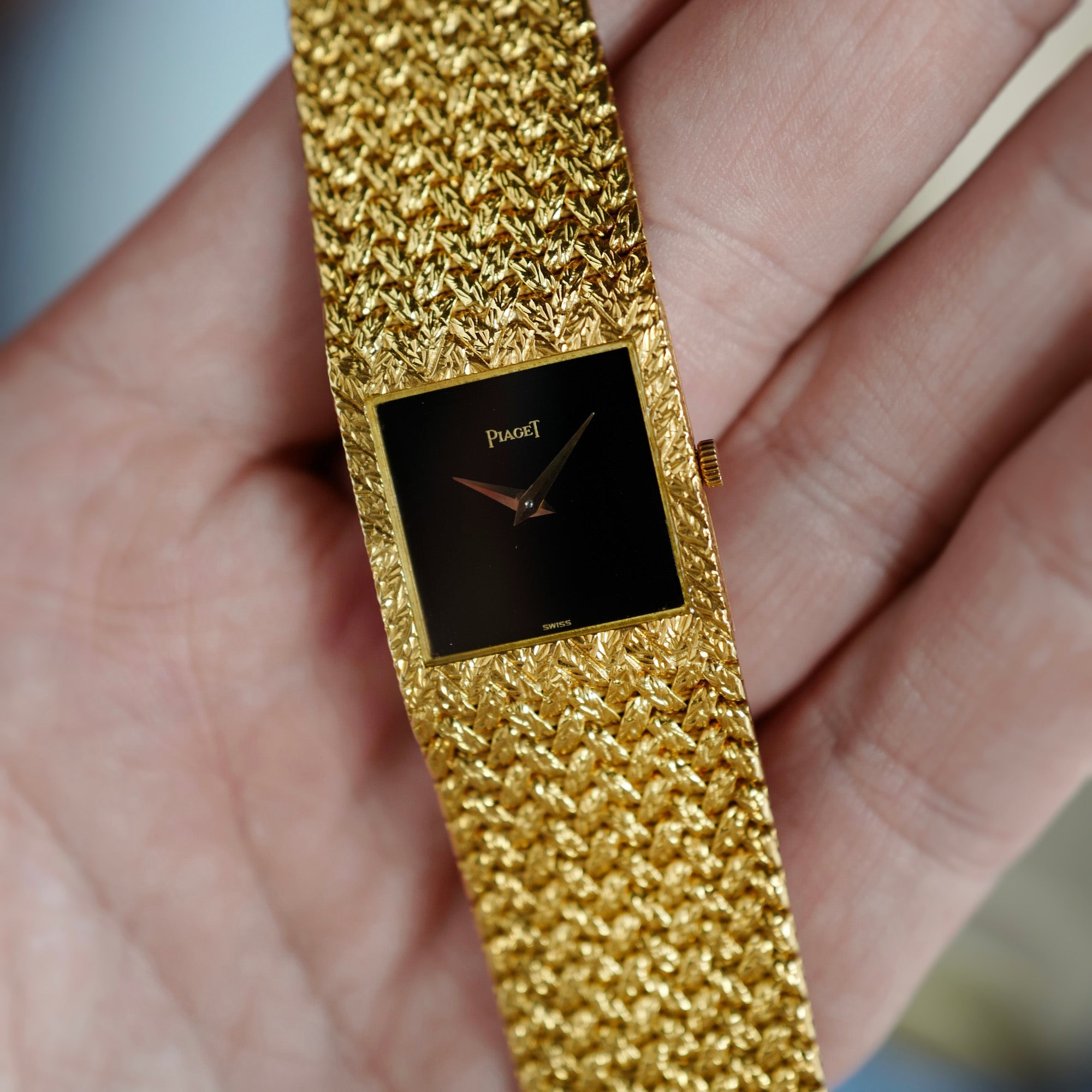 Piaget Yellow Gold Tradition with Onyx Dial Ref. 9352
