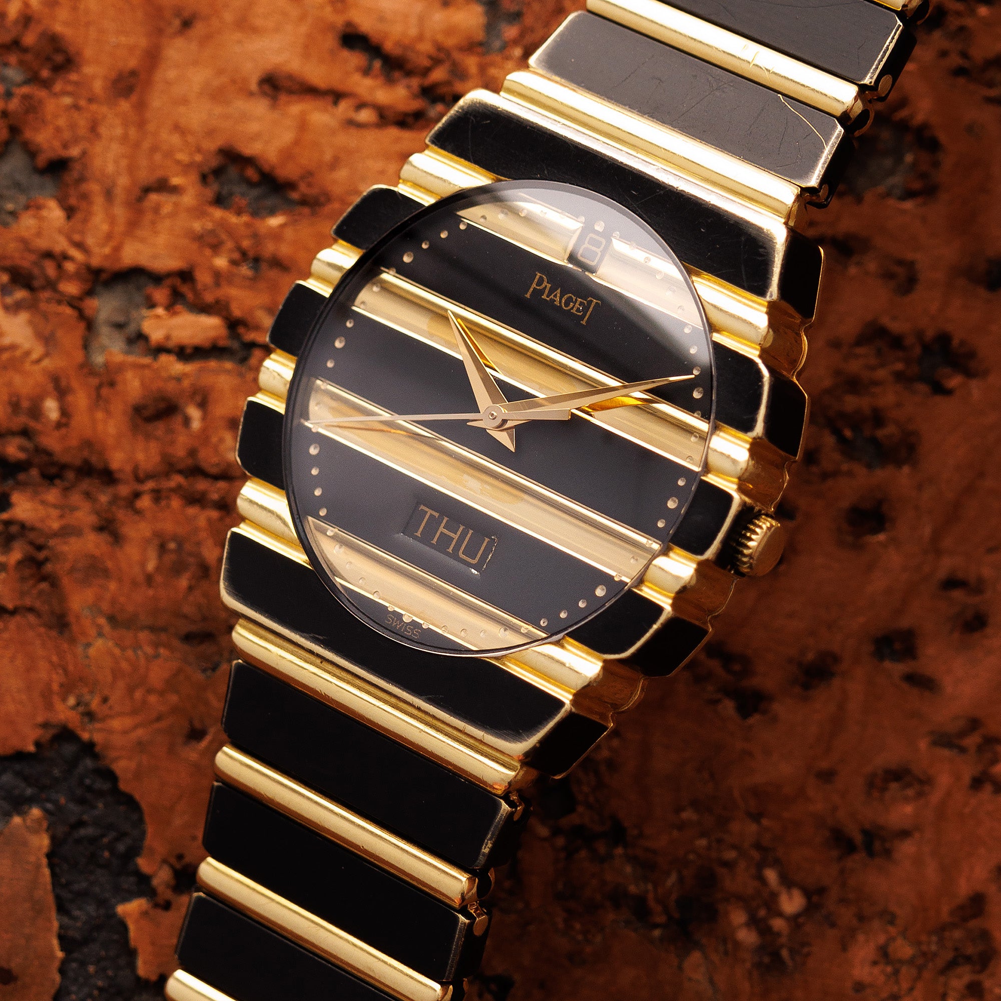 Piaget Yellow Gold and DLC Polo Watch Ref. 15562C701
