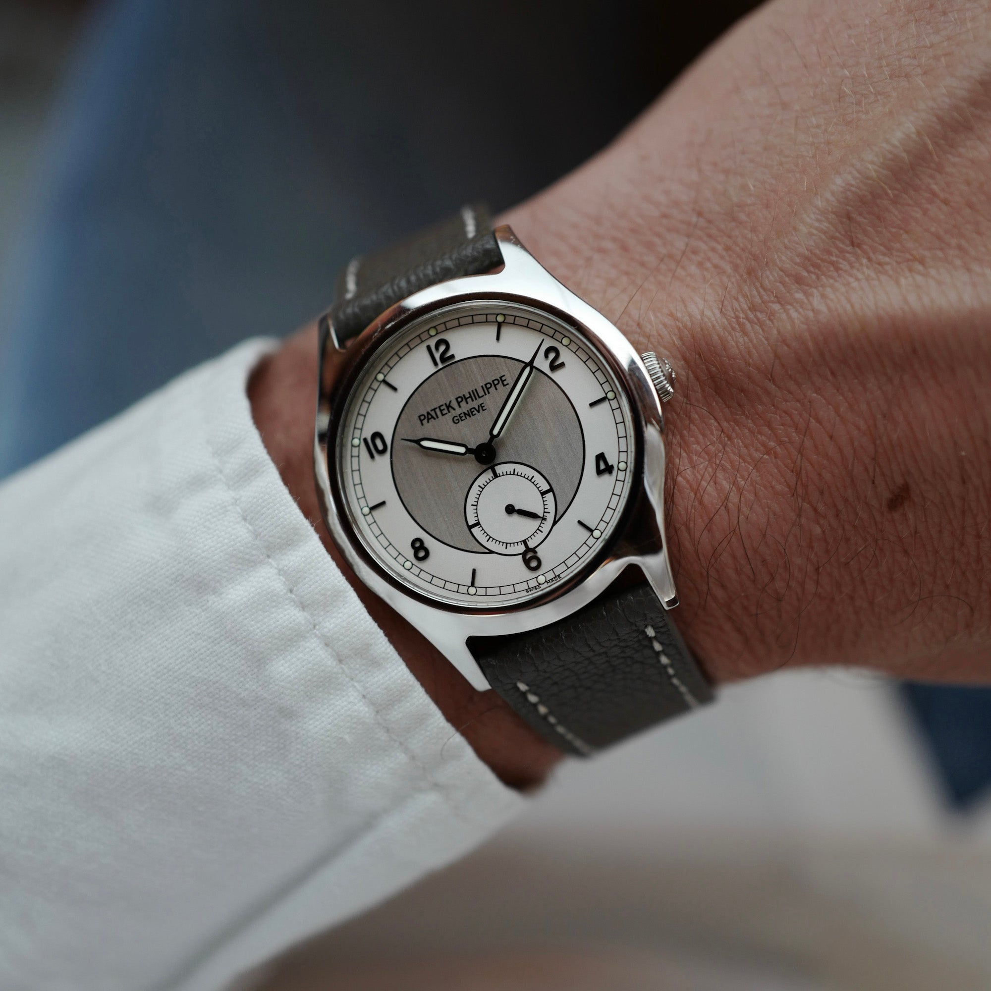 Patek Philippe Stainless Steel Calatrava Watch Ref. 5565