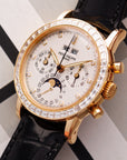Patek Philippe Yellow Gold Perpetual Calendar Baguette Watch Ref. 3990