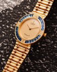 Corum - Corum Yellow Gold Romulus Bamboo Watch with Sapphires - The Keystone Watches