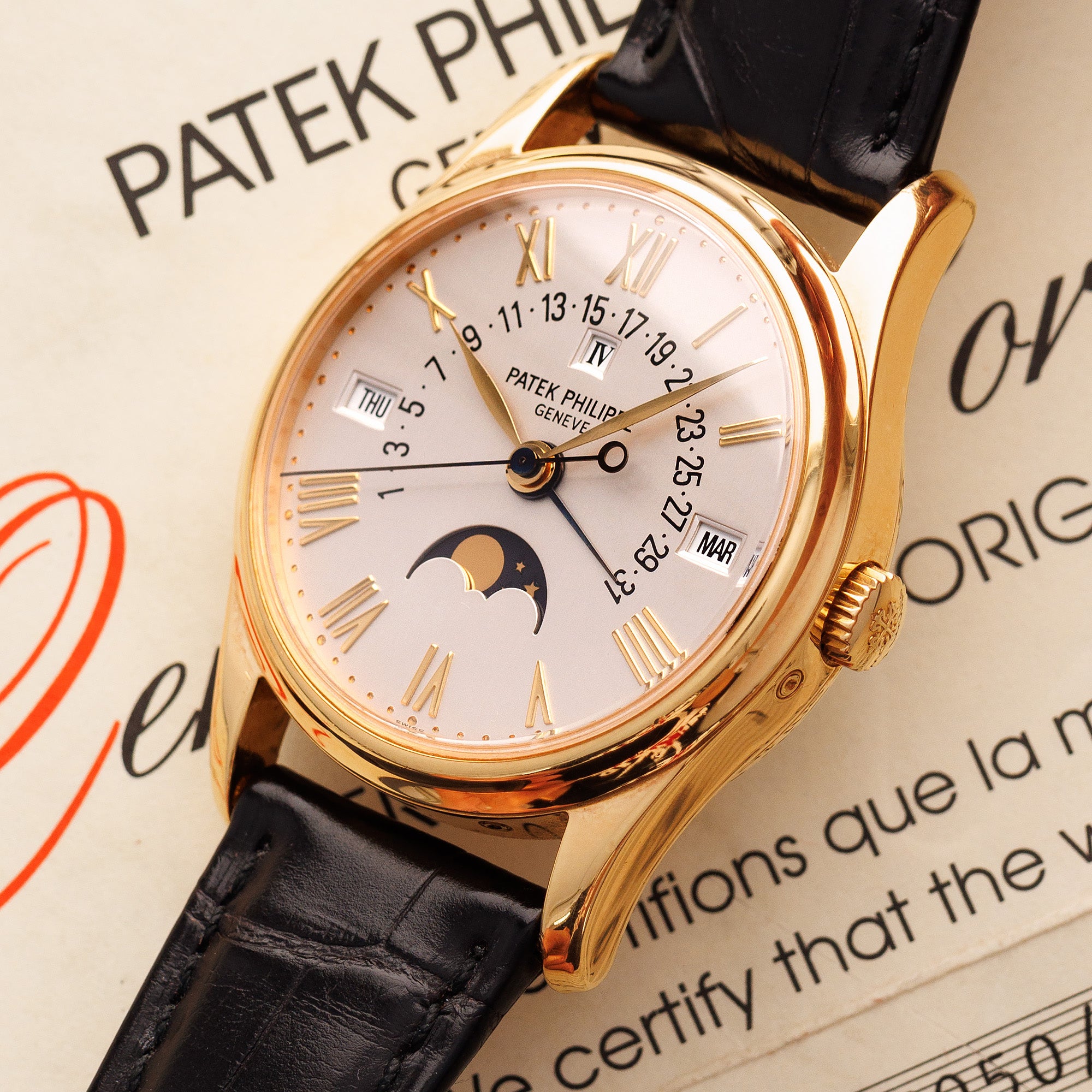 Patek Philippe - Patek Philippe Yellow Gold Perpetual Calendar Watch Ref. 5050 - The Keystone Watches