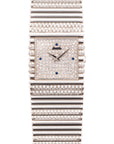 Piaget White Gold Emperador with Pave and Sapphire Dial Ref. 9131C