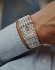 Piaget White Gold Emperador with Pave and Sapphire Dial Ref. 9131C