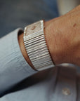 Piaget White Gold Emperador with Pave and Sapphire Dial Ref. 9131C