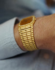 Audemars Piguet Yellow Gold Bamboo Diamond Watch