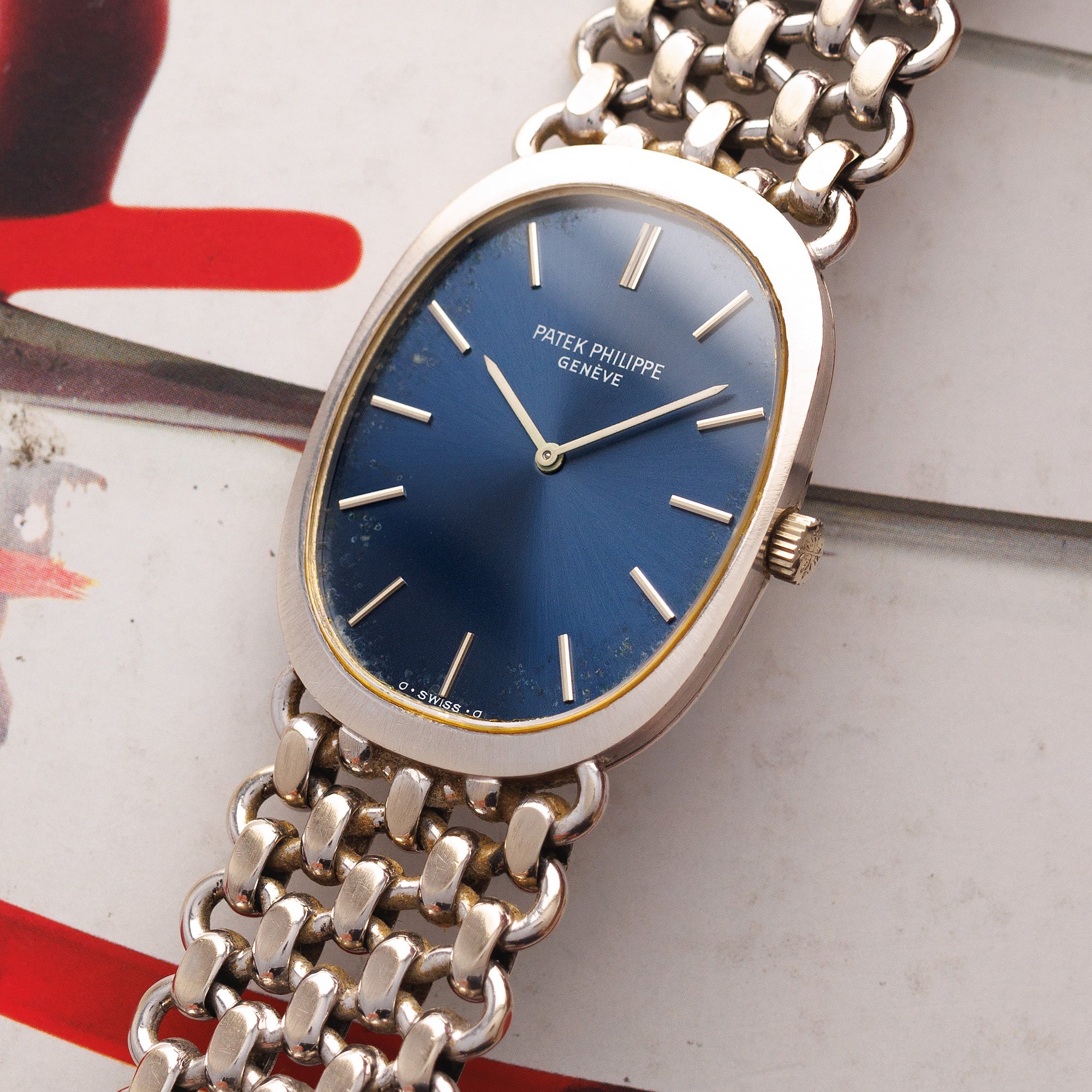 Patek Philippe White Gold Ellipse Watch Ref. 3577
