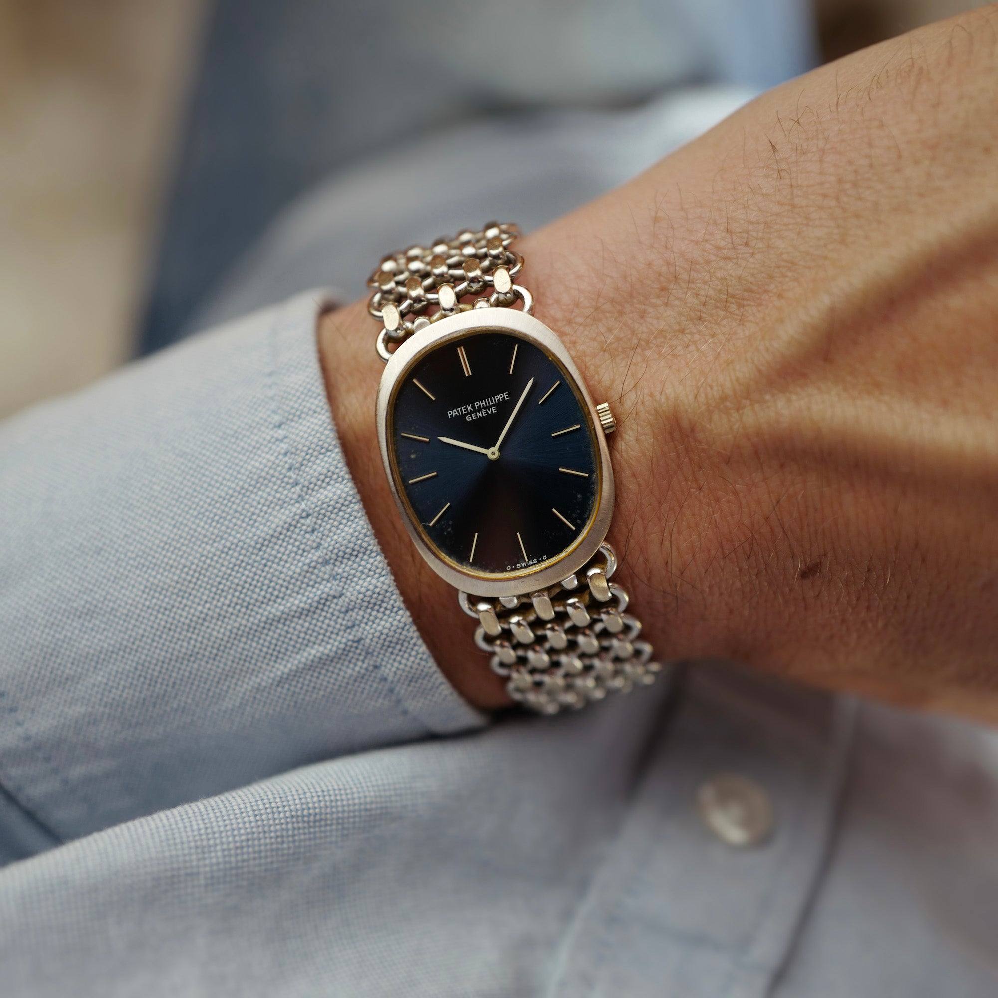 Patek Philippe White Gold Ellipse Watch Ref. 3577