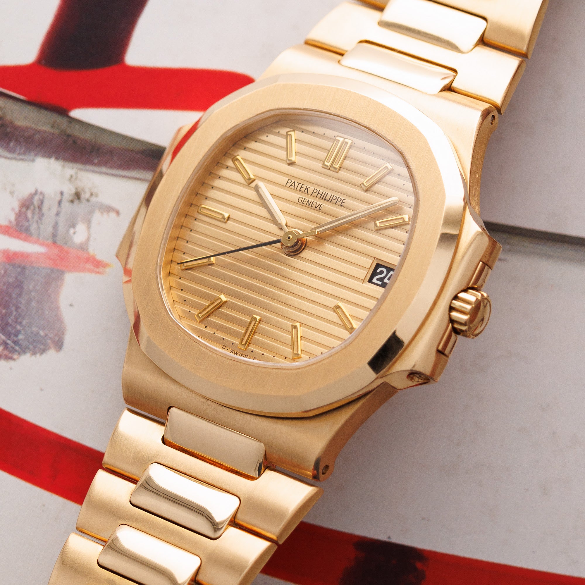 Patek Philippe Yellow Gold Nautilus Watch Ref. 3800