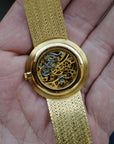 Audemars Piguet Yellow Gold Skeleton Watch with Diamonds and Sapphires