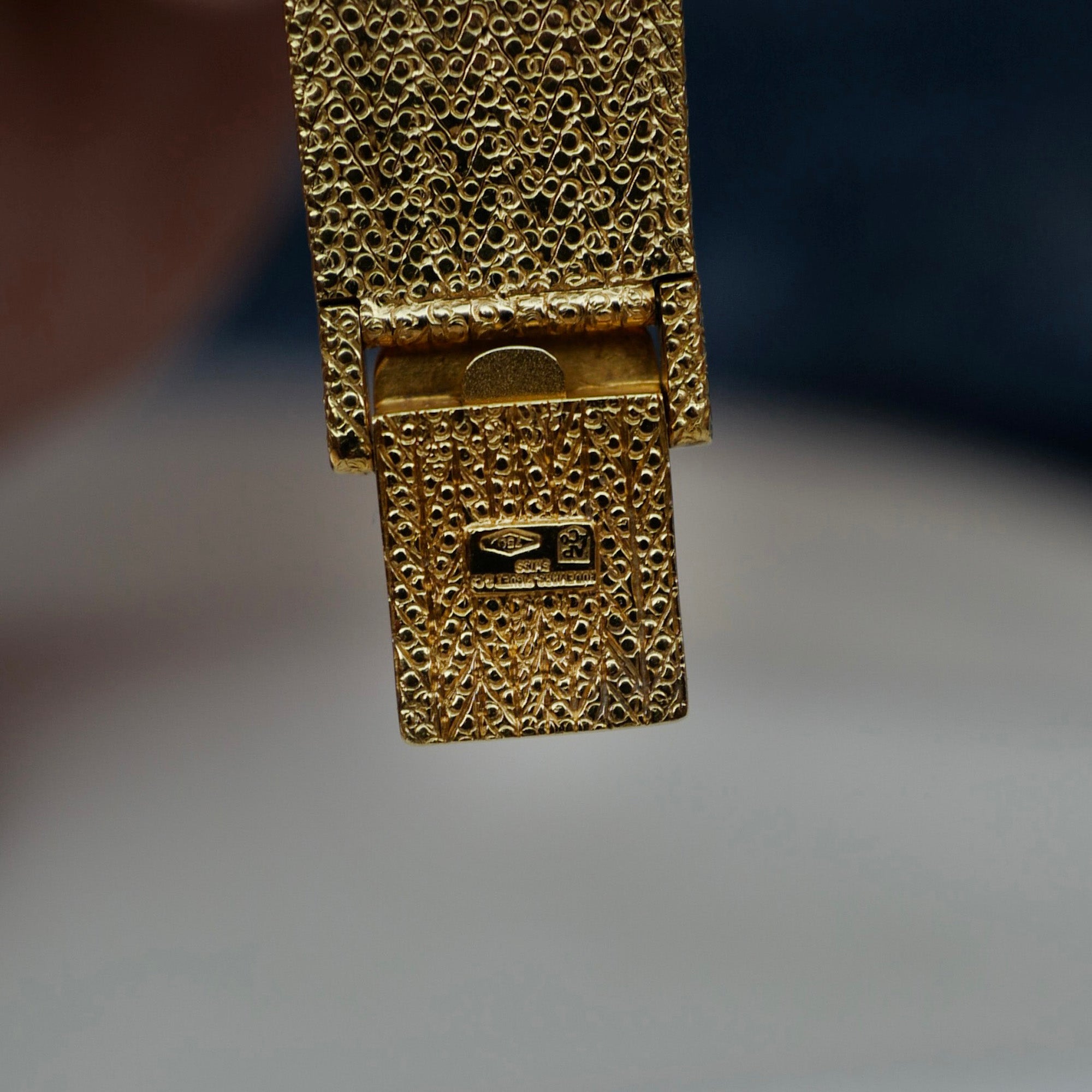 Audemars Piguet Yellow Gold Skeleton Watch with Diamonds and Sapphires