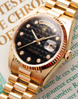 Rolex - Rolex Yellow Gold Day-Date Watch Ref. 18038 with Pyramid Onyx Dial - The Keystone Watches