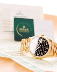Rolex - Rolex Yellow Gold Day-Date Watch Ref. 18038 with Pyramid Onyx Dial - The Keystone Watches