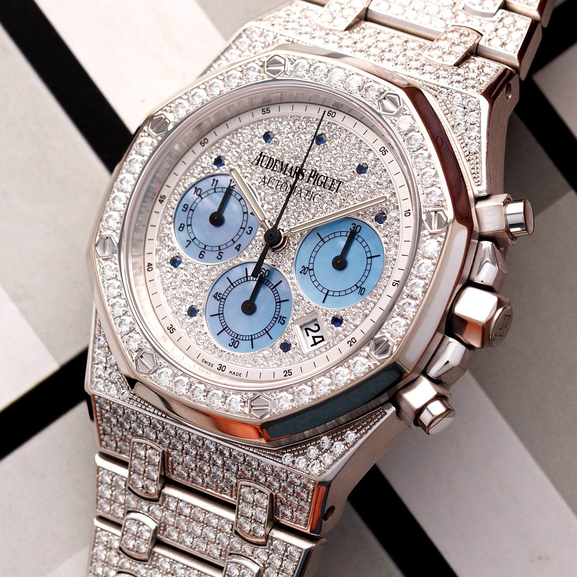 Audemars Piguet White Gold Royal Oak Chronograph Ref. 25978