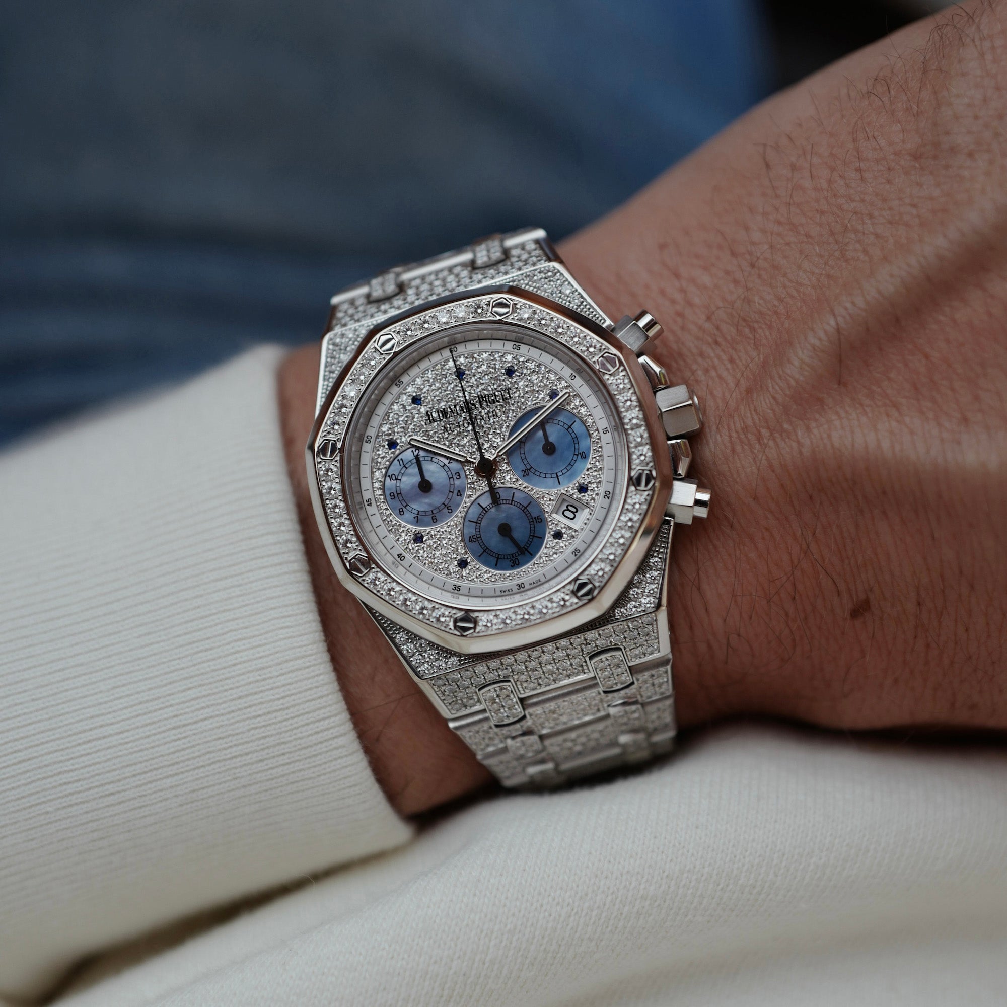 Audemars Piguet White Gold Royal Oak Chronograph Ref. 25978