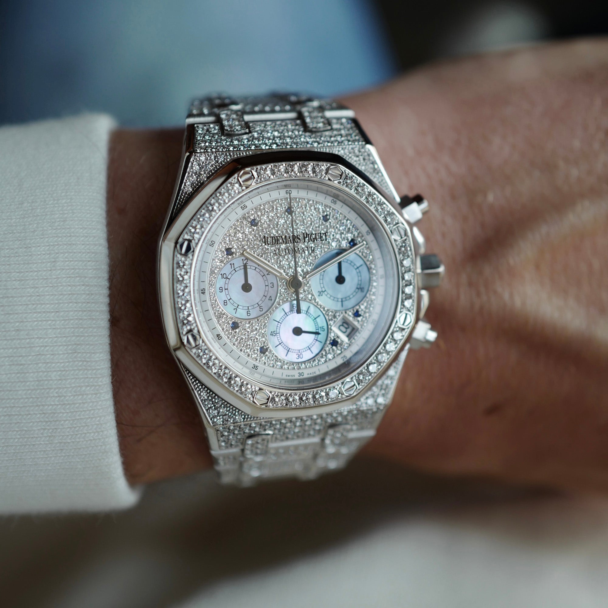 Audemars Piguet White Gold Royal Oak Chronograph Ref. 25978
