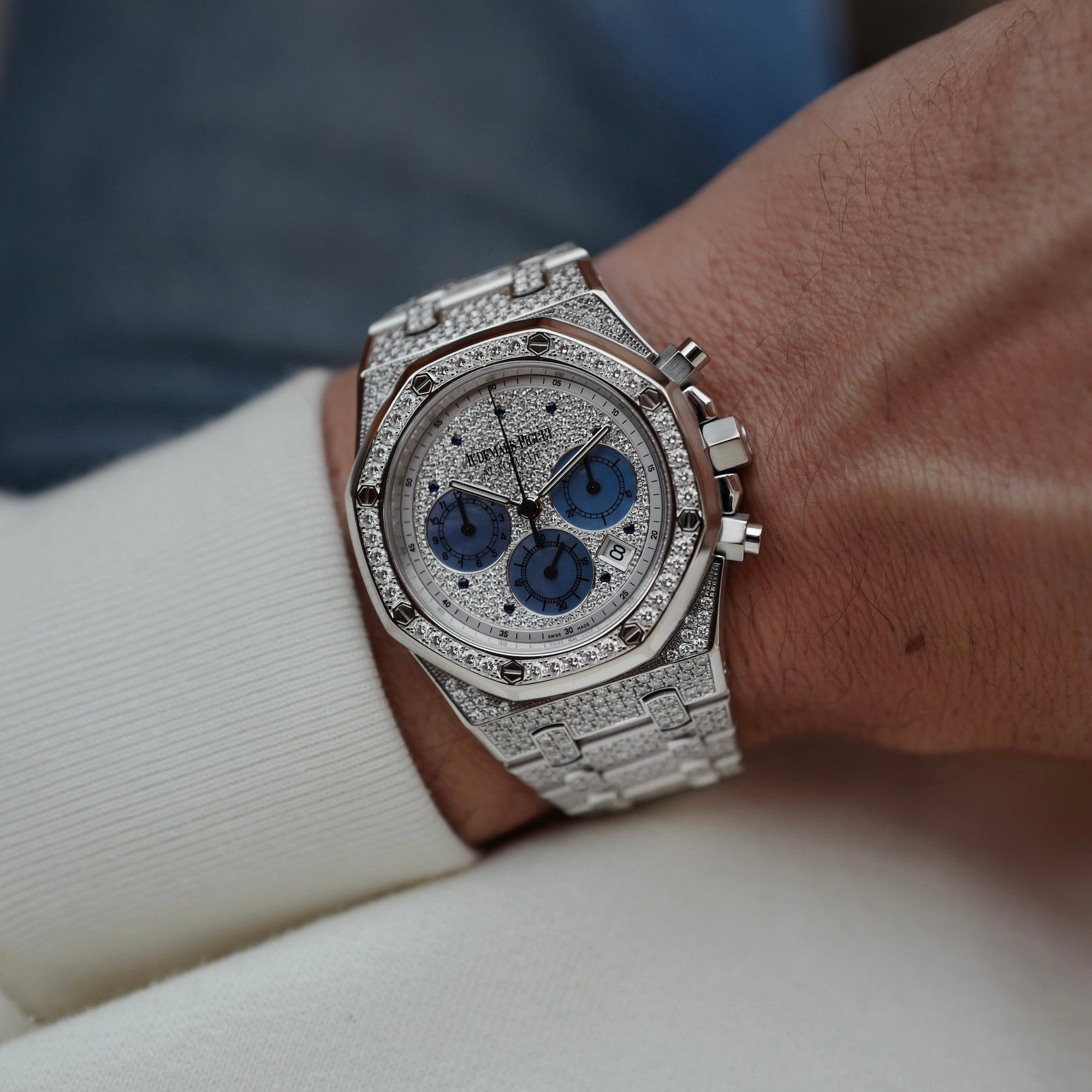 Audemars Piguet White Gold Royal Oak Chronograph Ref. 25978