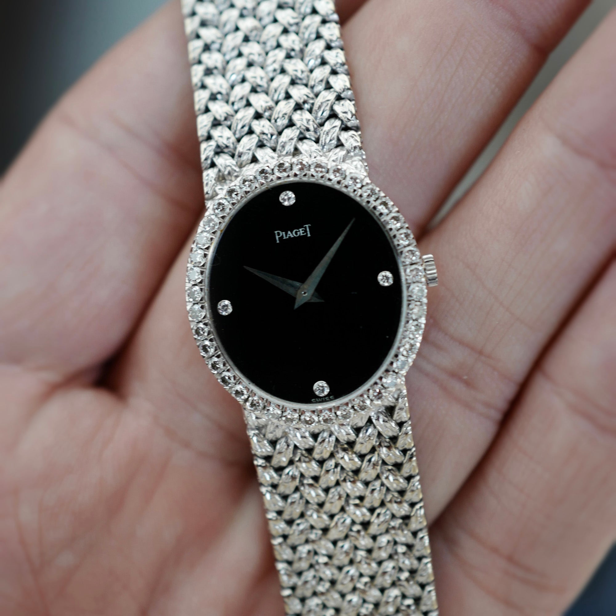 Piaget White Gold Onyx and Diamond Ref. 9826D2