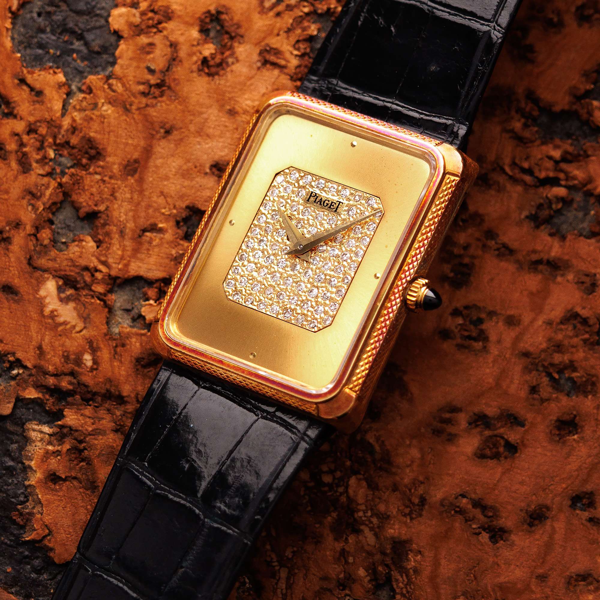 Piaget - Piaget Yellow Gold Diamond Dial Ref. 9297 in Like New Condition - The Keystone Watches