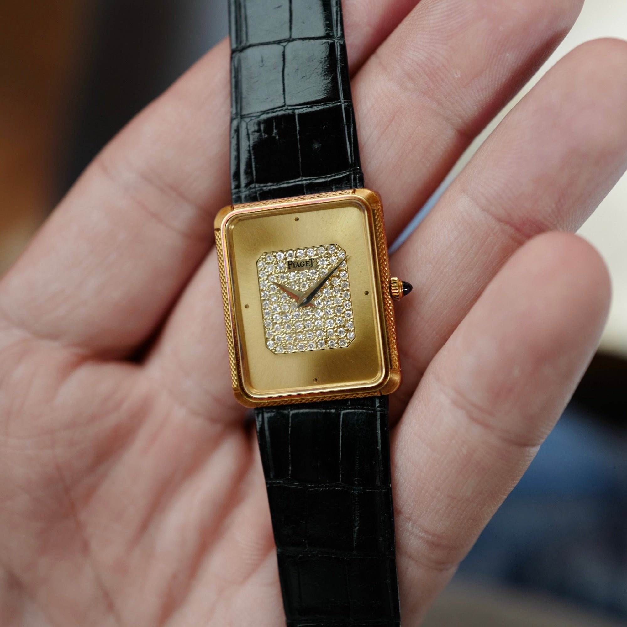 Piaget - Piaget Yellow Gold Diamond Dial Ref. 9297 in Like New Condition - The Keystone Watches