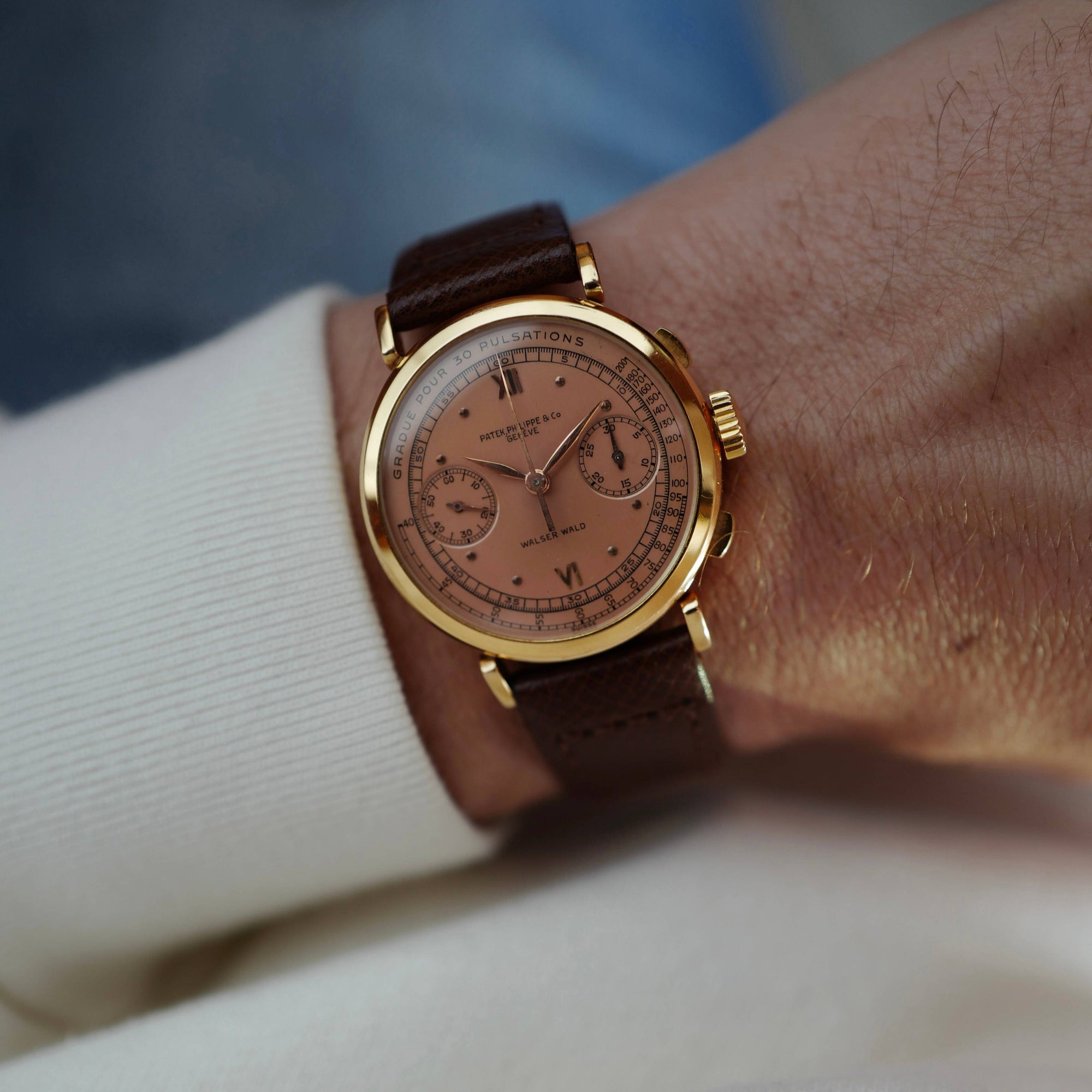 Patek Philippe Rose Gold Fagiolino Chronograph Ref. 591 retailed by Walser Wald (Private Sale)