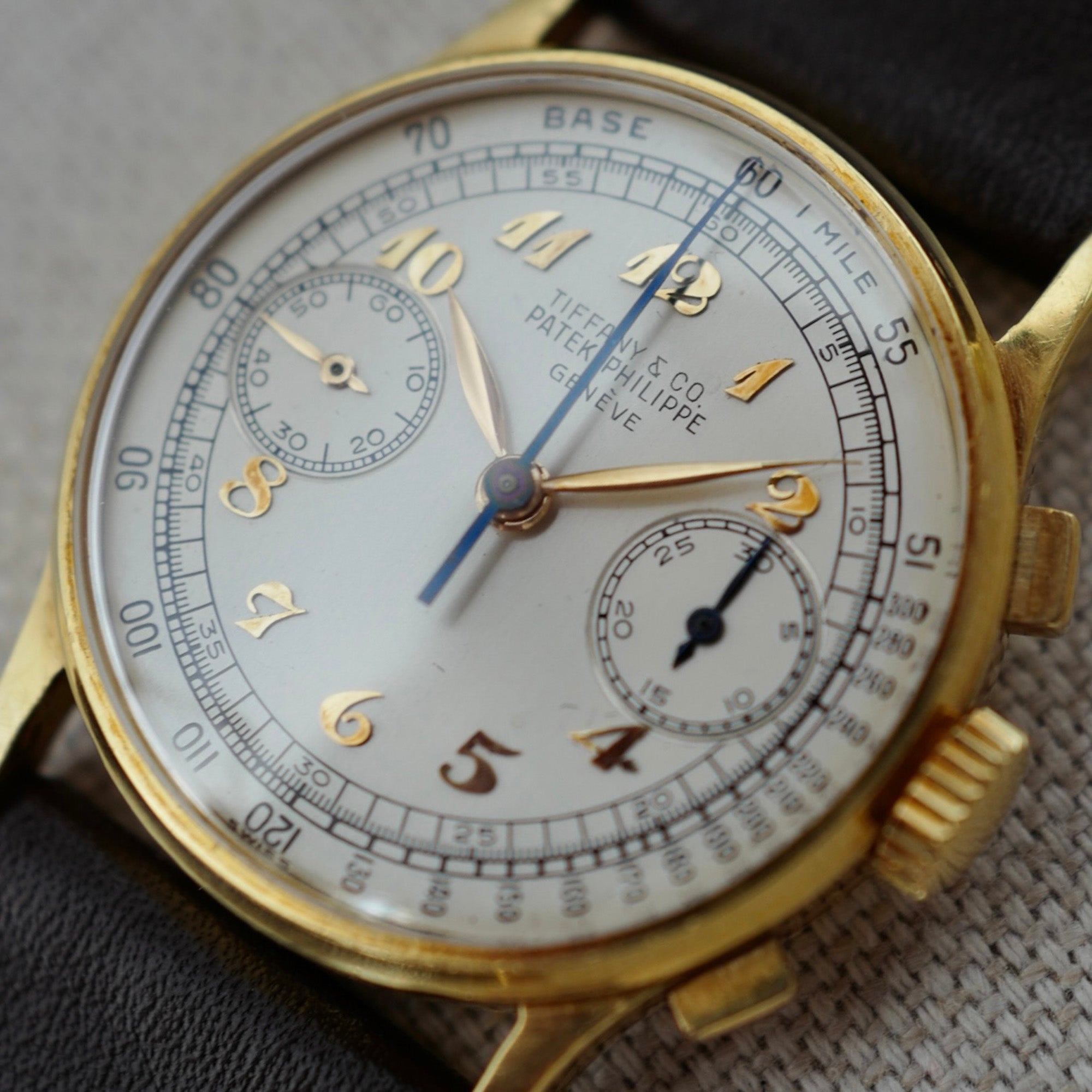 Patek Philippe Yellow Gold Chronograph Ref. 130 Retailed by Tiffany (Private Sale)