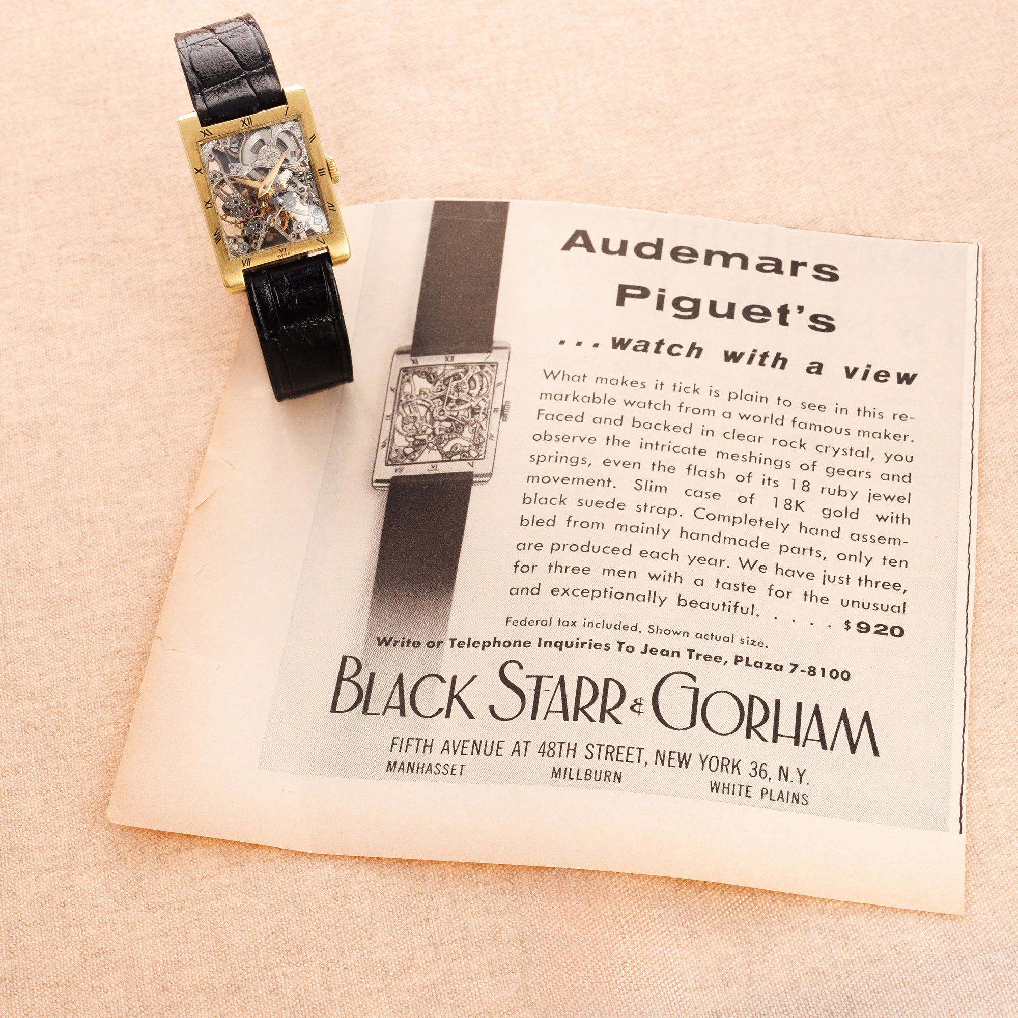 Audemars Piguet Yellow Gold Skeleton Watch Ref. 5036