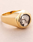 Bulgari 18k Yellow Gold Monete Ring (Objet)