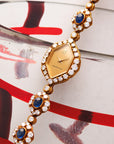 Audemars Piguet Yellow Gold Diamond and Sapphire Bracelet Watch