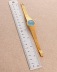 Omega - Omega Yellow Gold DeVille Watch Ref. 7257 with Turquoise Dial - The Keystone Watches