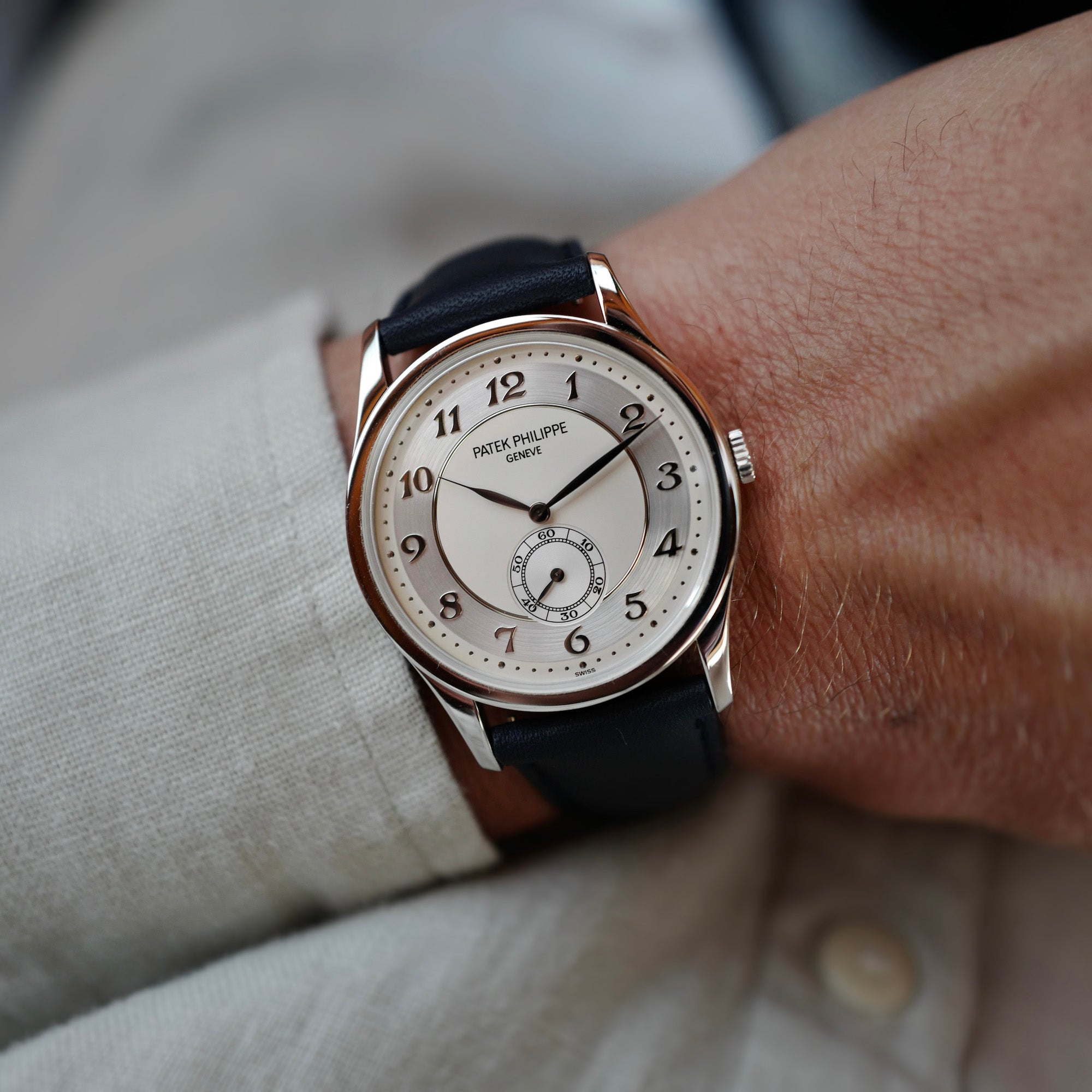 Patek Philippe Platinum Calatrava Watch Ref. 5196 (New Arrival)