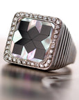 Vacheron & Constantin White Gold Ring with Mother of Pearl, Onyx and Diamonds (Objet)