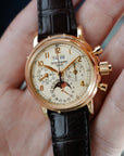 Patek Philippe Rose Gold Split Seconds Perpetual Calendar Watch Ref. 5004