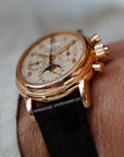Patek Philippe Rose Gold Split Seconds Perpetual Calendar Watch Ref. 5004