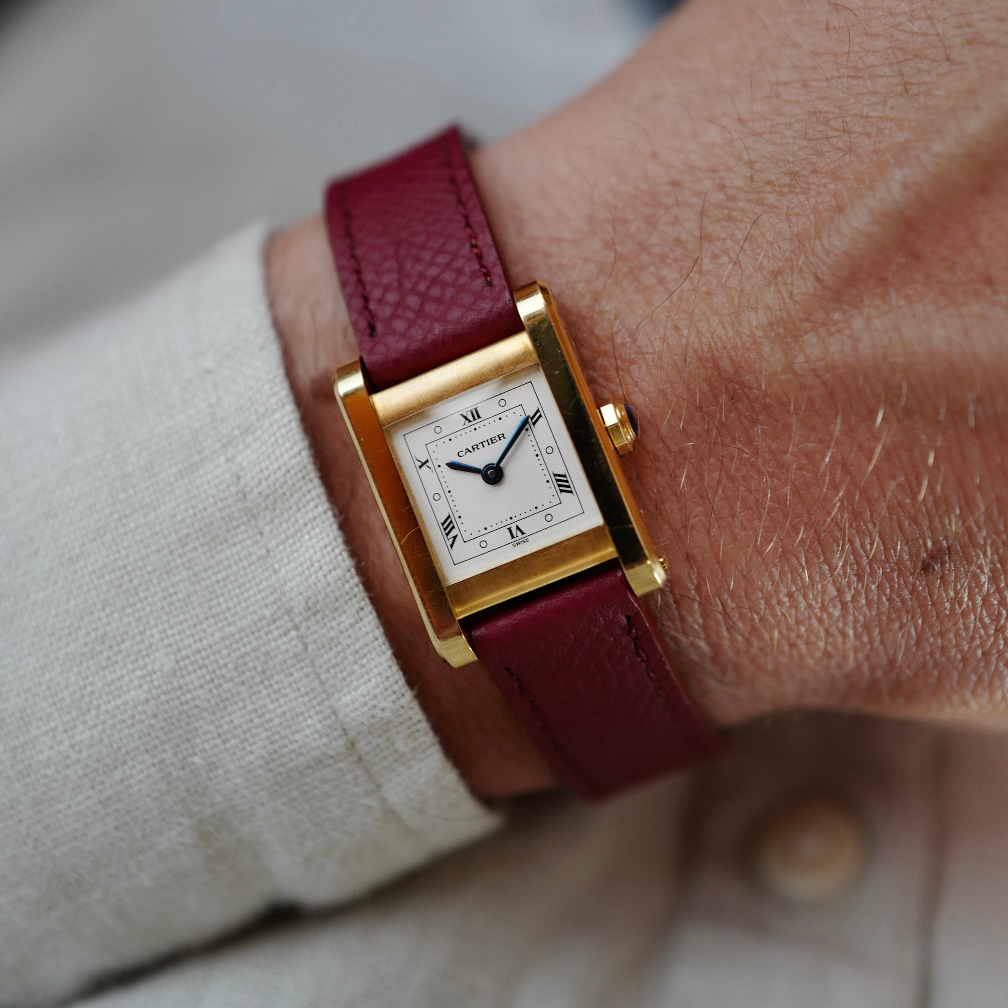 Cartier - Cartier Yellow Gold Tank Normale Watch with Rare Dial - The Keystone Watches