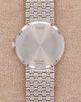 Piaget White Gold Round Watch Ref. 9066 with Opal Dial and Diamonds