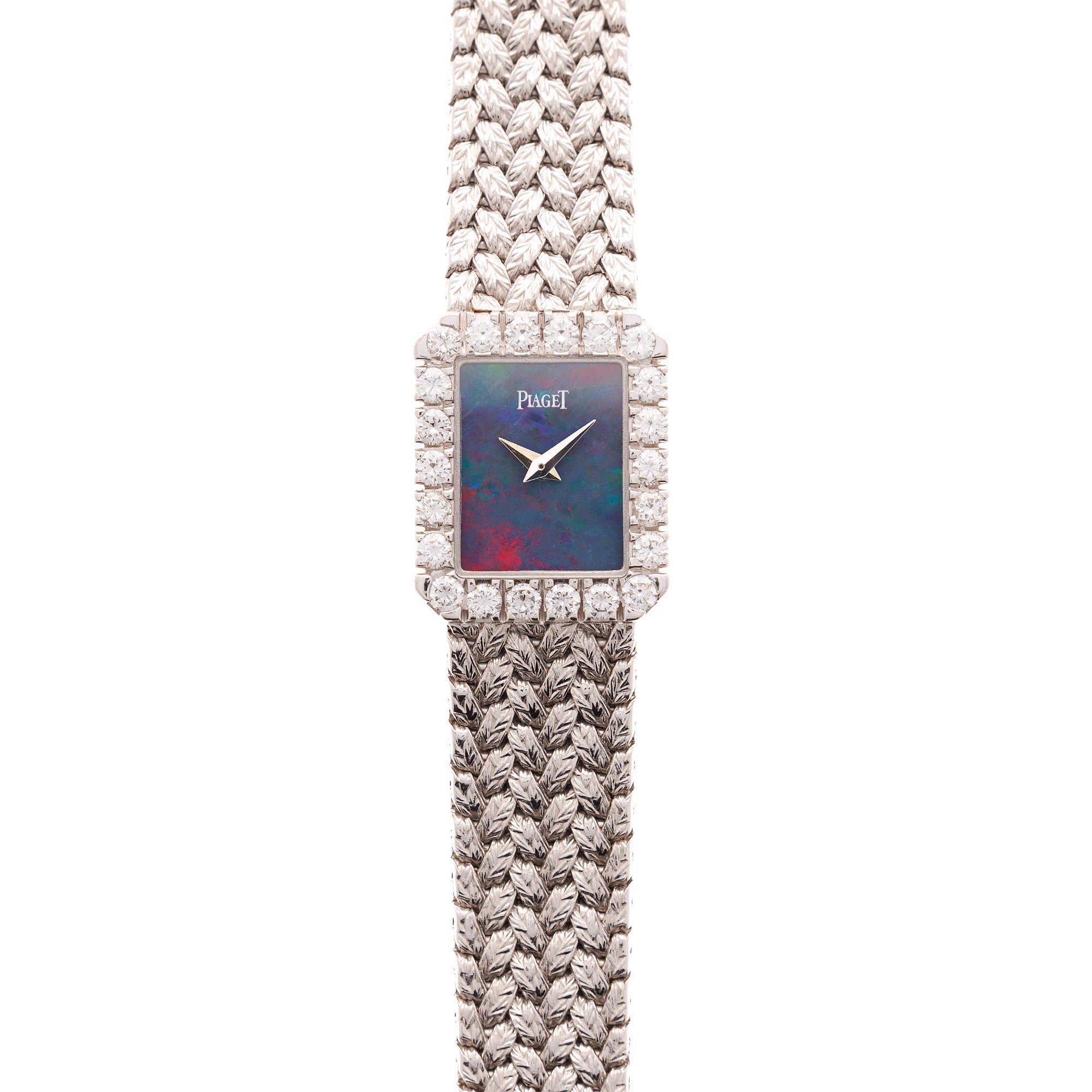 Piaget - Piaget White Gold Bracelet Watch Ref. 45244 with Opal Dial - The Keystone Watches